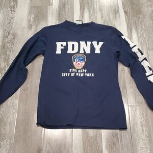 FDNY Navy Blue Long Sleeve Shirt